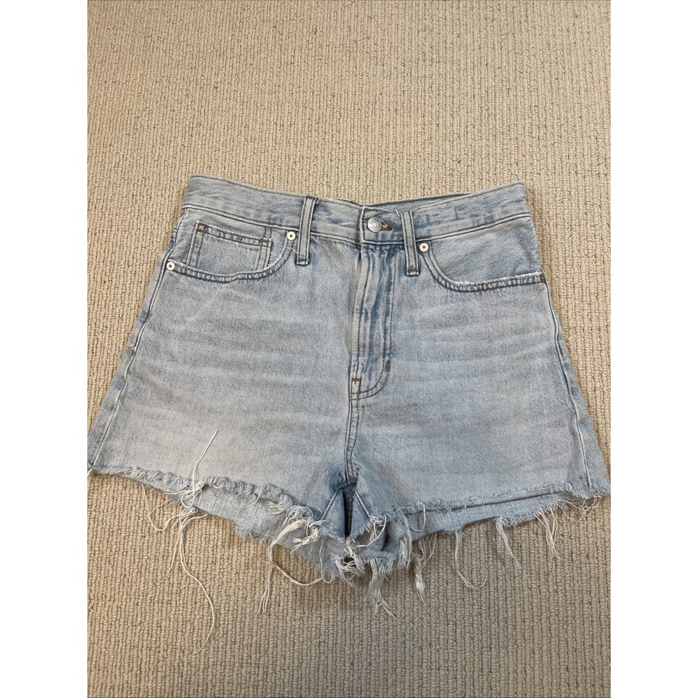 Madewell Women's 27 The Perfect Jean Shorts Cut Offs Light Blue Wash